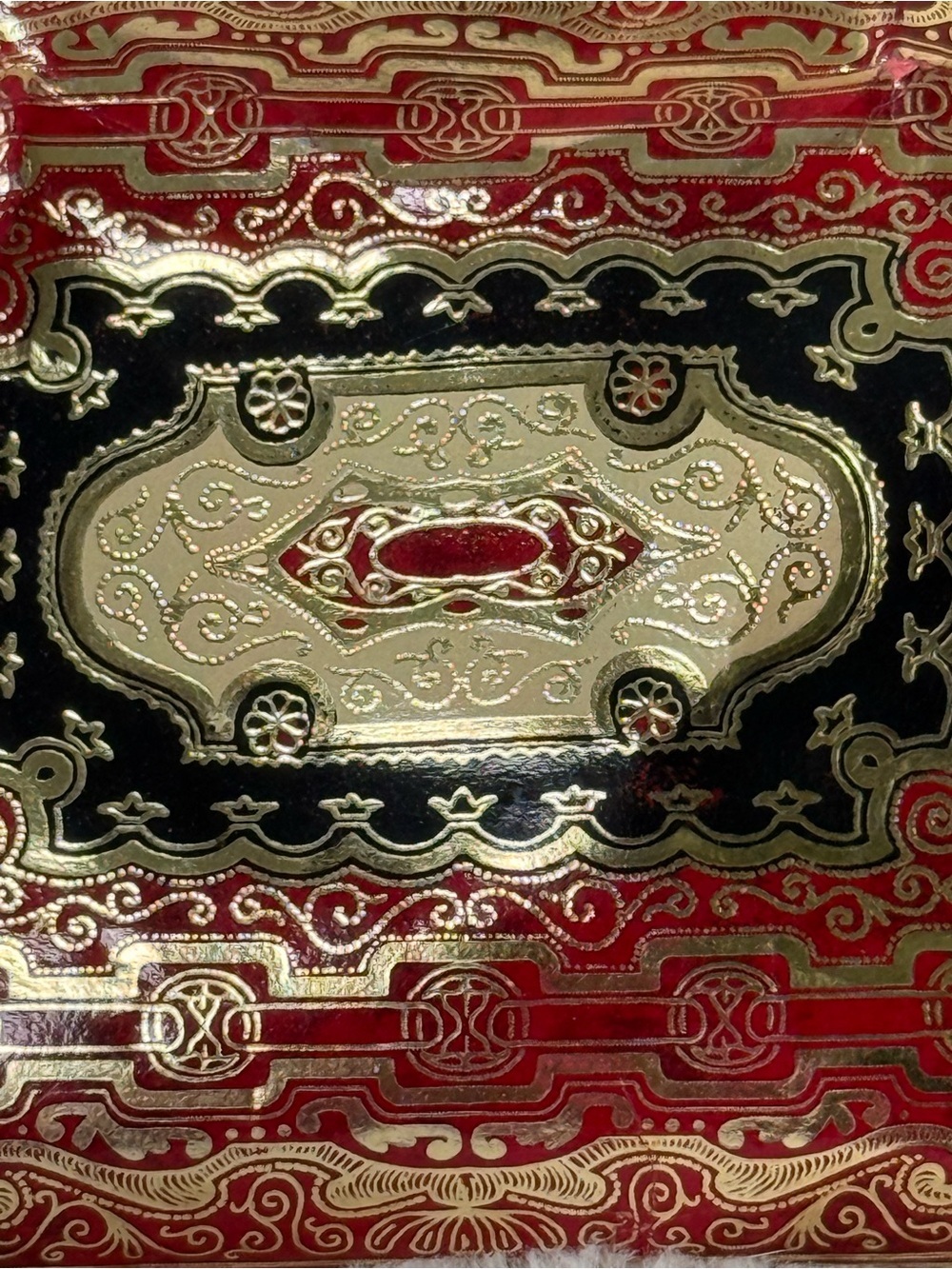 Vintage Florentine Leather Coin Purse Gold Gilt Wallet Made In Italy 1970s - Picture 3 of 8